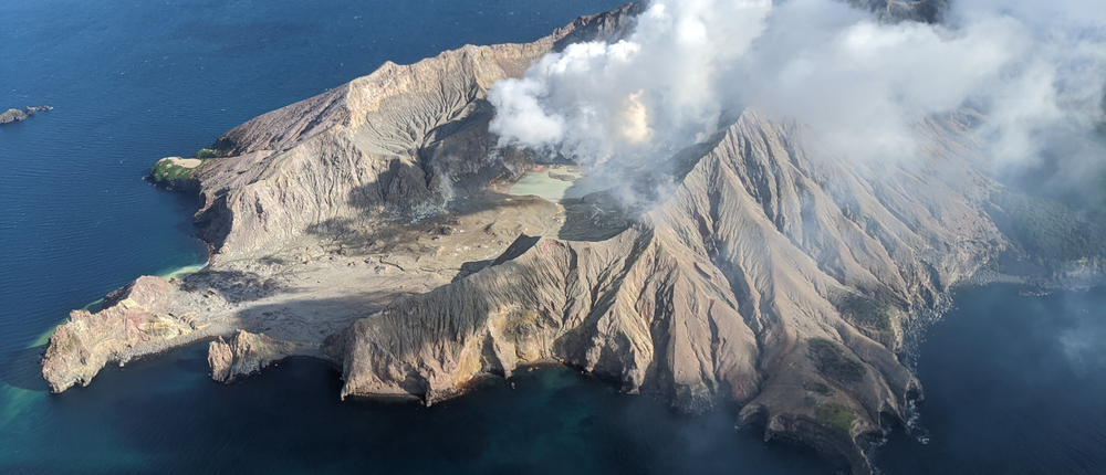 Aerial,Image,Of,White,Island,Whakaari,Active,Volcano,After,Eruption